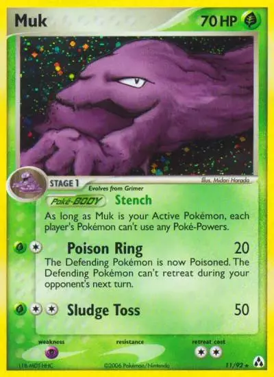 Muk 11/92 Legend Maker Pokemon card