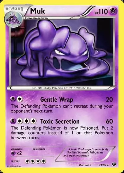 Muk 53/99 Next Destinies Pokemon card