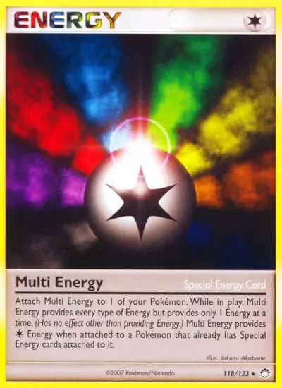 Multi Energy 118/123 Mysterious Treasures Pokemon card