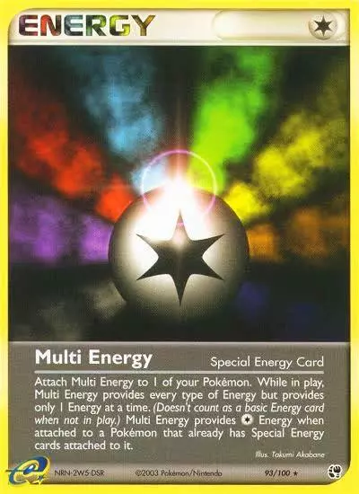 Multi Energy 93/100 Sandstorm Pokemon card