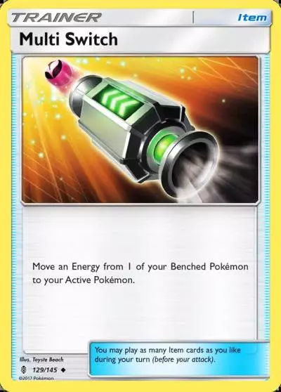 Multi Switch 129/145 Guardians Rising Pokemon card