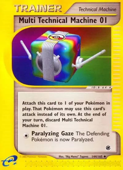 Multi Technical Machine 01 144/165 Expedition Base Set Pokemon card