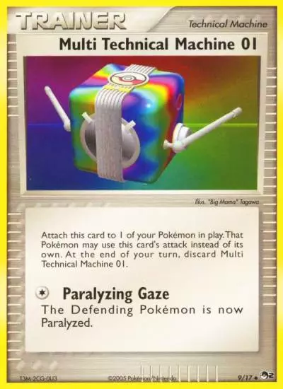 Multi Technical Machine 01 9/17 POP Series 2 Pokemon card