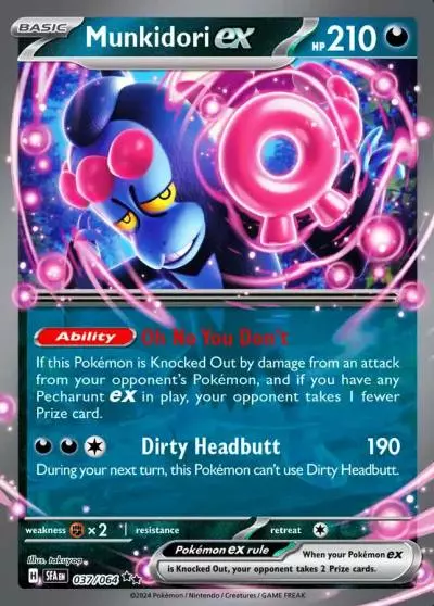 Munkidori ex 37/64 Shrouded Fable Pokemon card