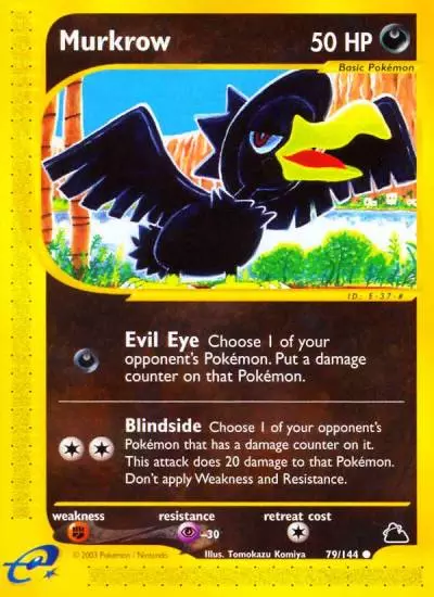 Murkrow 79/144 Skyridge Pokemon card