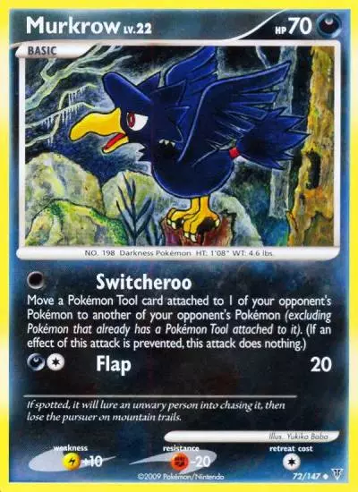 Murkrow 72/147 Supreme Victors Pokemon card