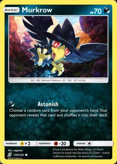 Murkrow 128/236 Unified Minds Pokemon card
