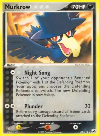 Murkrow 30/115 Unseen Forces Pokemon card