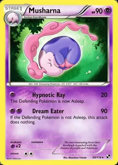 Musharna 49/114 Black & White Pokemon card