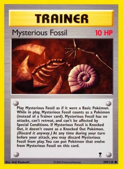 Mysterious Fossil 109/110 Legendary Collection Pokemon card