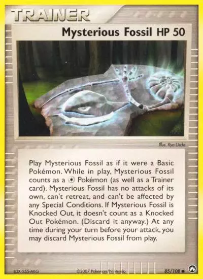 Mysterious Fossil 85/108 Power Keepers Pokemon card