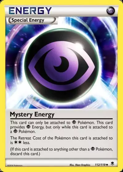 Mystery Energy 112/119 Phantom Forces Pokemon card