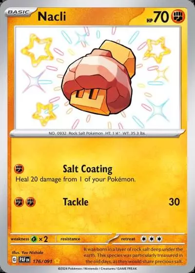 Nacli 176/91 Paldean Fates Pokemon card