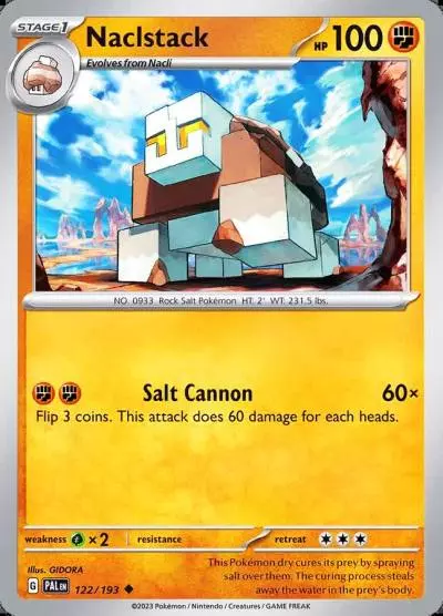 Naclstack 122/193 Paldea Evolved Pokemon card