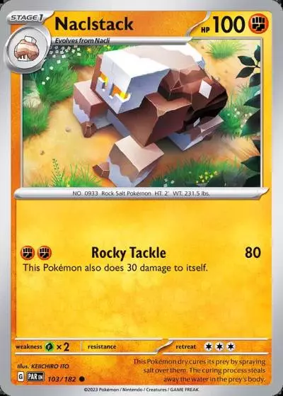 Naclstack 103/182 Paradox Rift Pokemon card