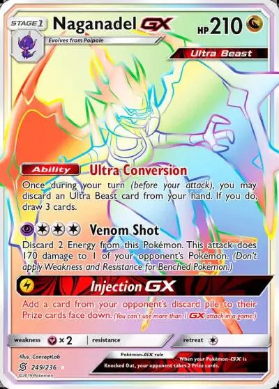 Naganadel-GX 249/236 Unified Minds Pokemon card