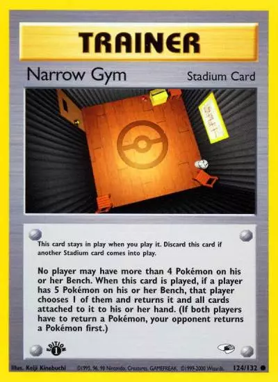 Narrow Gym 124/132 Gym Heroes Pokemon card