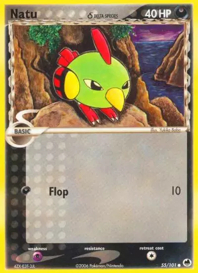 Natu δ 55/101 Dragon Frontiers Pokemon card
