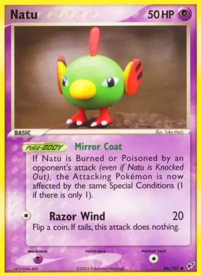 Natu 66/107 Deoxys Pokemon card