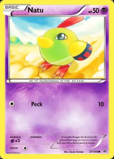 Natu 27/108 Roaring Skies Pokemon card