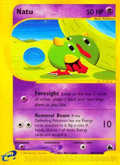 Natu 80/144 Skyridge Pokemon card