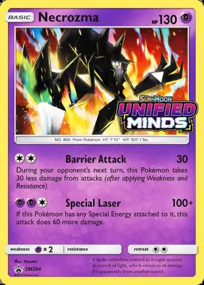 Necrozma SM204/248 SM Black Star Promos Pokemon card