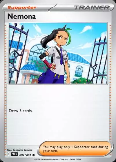Nemona 82/91 Paldean Fates Pokemon card