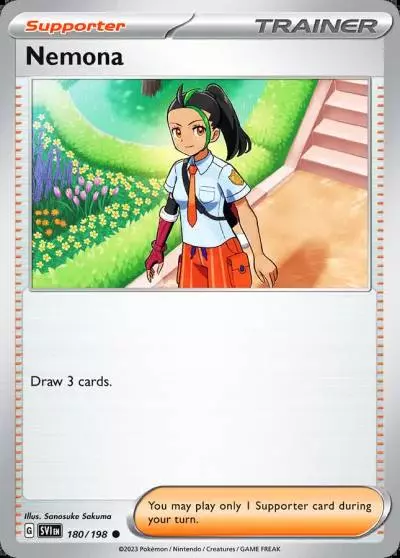 Nemona 180/198 Scarlet & Violet Pokemon card