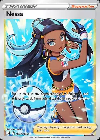 Nessa TG27/30 Lost Origin Trainer Gallery Pokemon card