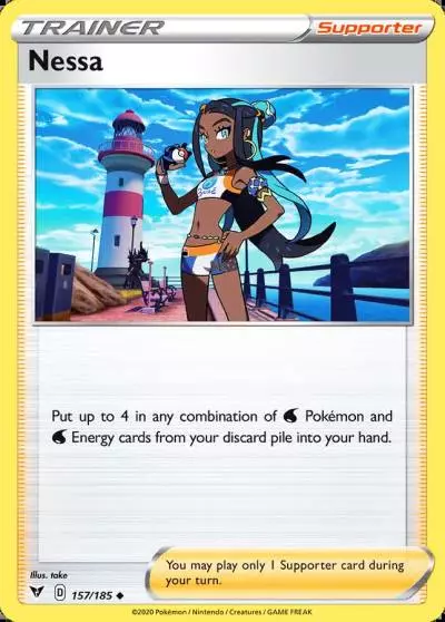 Nessa 157/185 Vivid Voltage Pokemon card