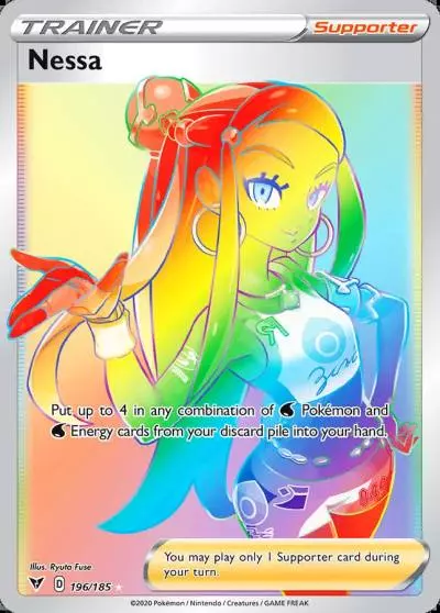 Nessa 196/185 Vivid Voltage Pokemon card