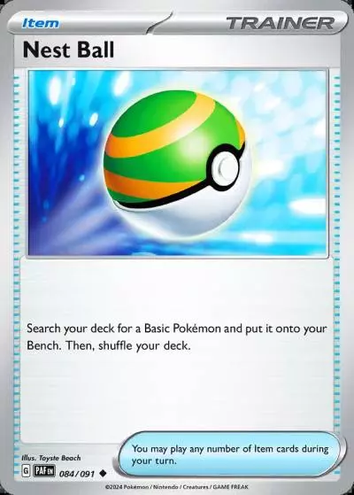 Nest Ball 84/91 Paldean Fates Pokemon card