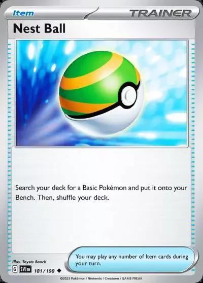 Nest Ball 181/198 Scarlet & Violet Pokemon card