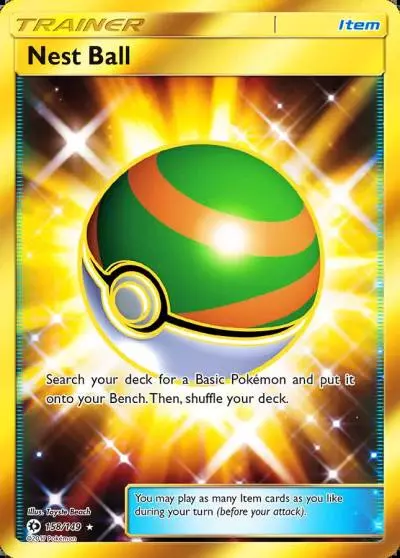 Nest Ball 158/149 Sun & Moon Pokemon card