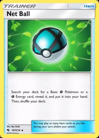 Net Ball 187/214 Lost Thunder Pokemon card