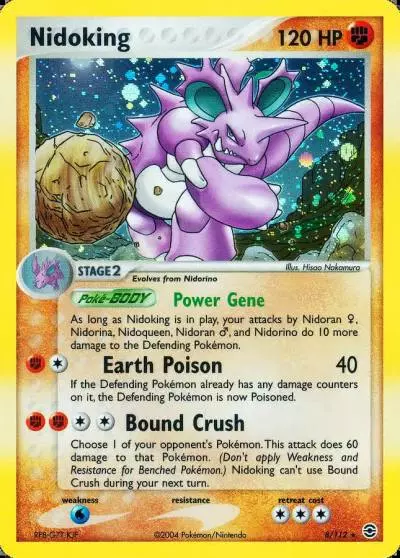 Nidoking 8/112 FireRed & LeafGreen Pokemon card
