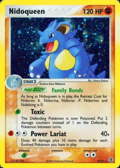 Nidoqueen 9/112 FireRed & LeafGreen Pokemon card