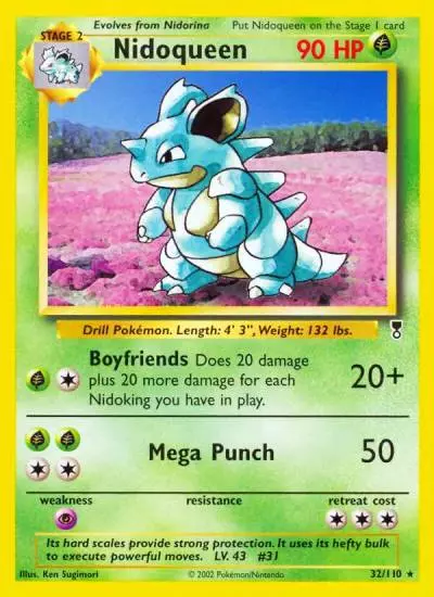 Nidoqueen 32/110 Legendary Collection Pokemon card