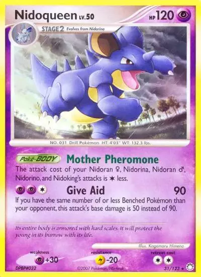 Nidoqueen 31/123 Mysterious Treasures Pokemon card