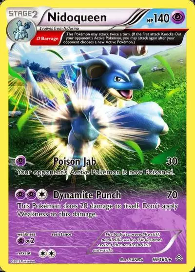 Nidoqueen 69/160 Primal Clash Pokemon card