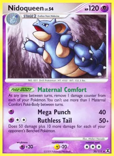 Nidoqueen 30/111 Rising Rivals Pokemon card