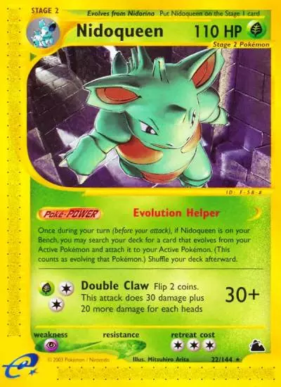 Nidoqueen 22/144 Skyridge Pokemon card