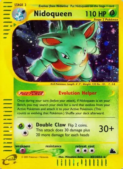 Nidoqueen H21/144 Skyridge Pokemon card