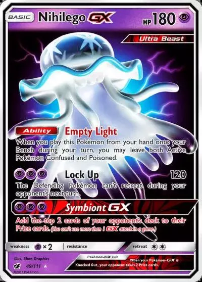 Nihilego-GX 49/111 Crimson Invasion Pokemon card