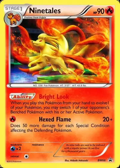 Ninetales BW66/101 BW Black Star Promos Pokemon card