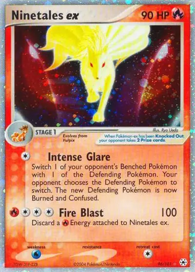 Ninetales ex 96/101 Hidden Legends Pokemon card