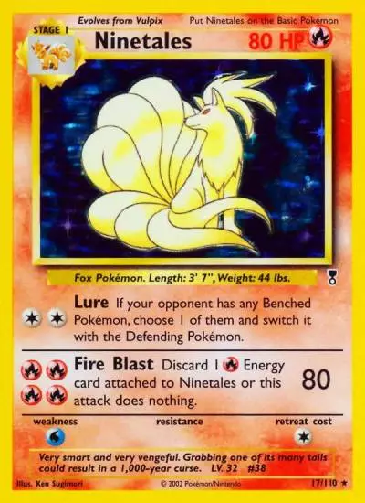 Ninetales 17/110 Legendary Collection Pokemon card