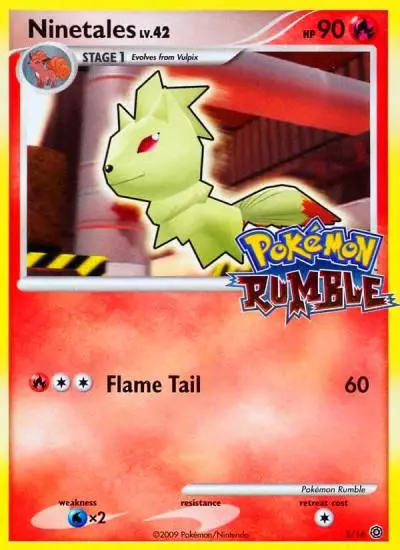 Ninetales 3/16 Pokémon Rumble Pokemon card