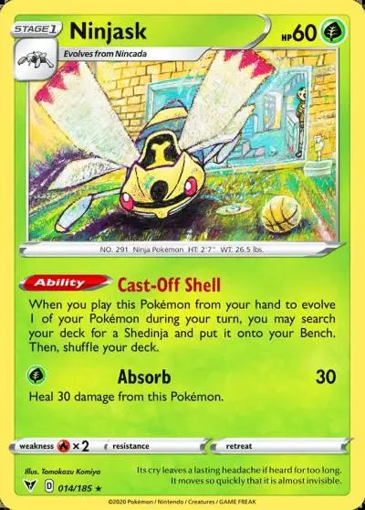 Ninjask 14/185 Vivid Voltage Pokemon card