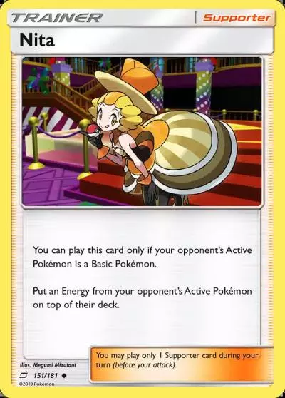 Nita 151/181 Team Up Pokemon card